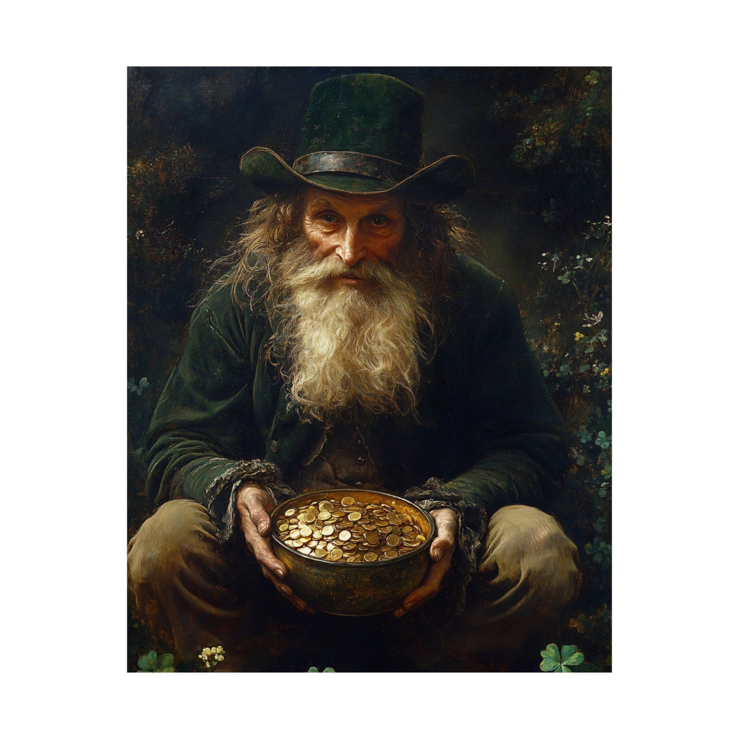 Leprechaun Pot of Gold Art Print