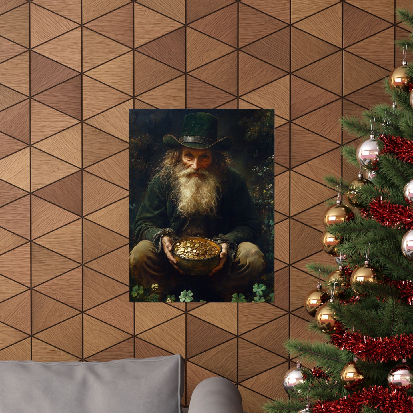 Leprechaun Pot of Gold Art Print