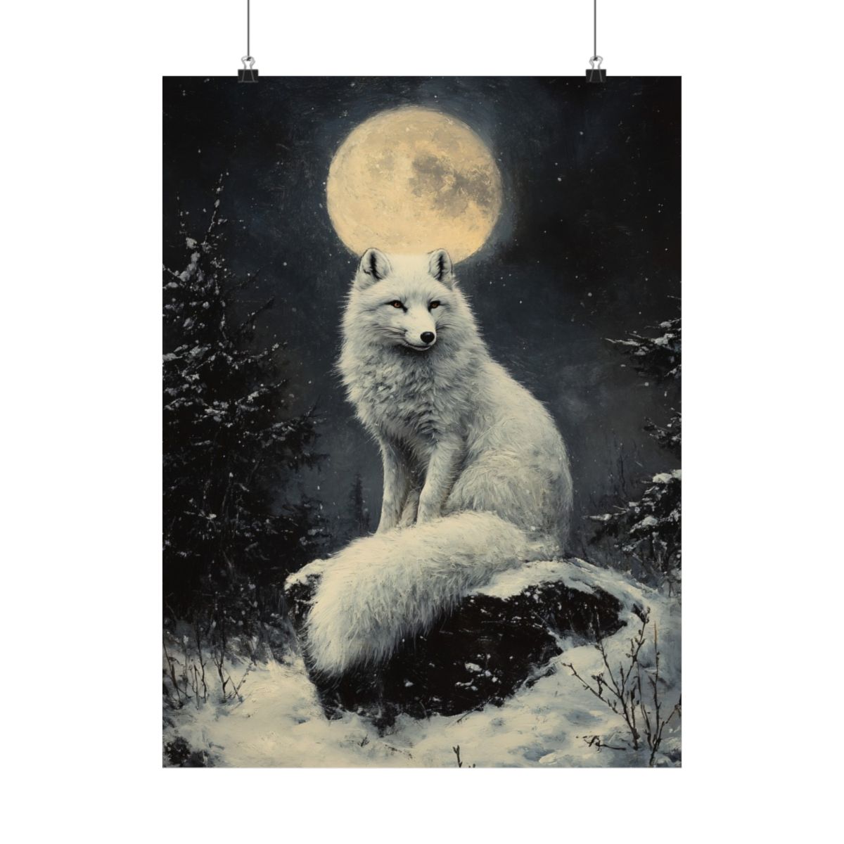 Arctic Fox Art Print