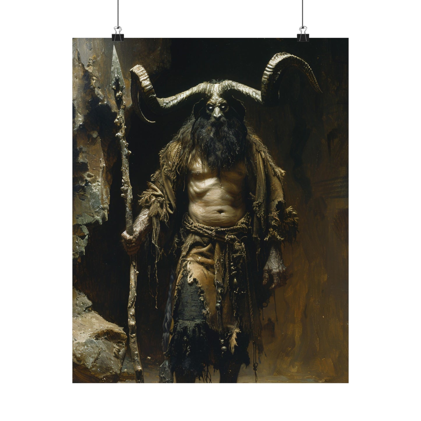 Krampus the Yuletide Demon Art Print