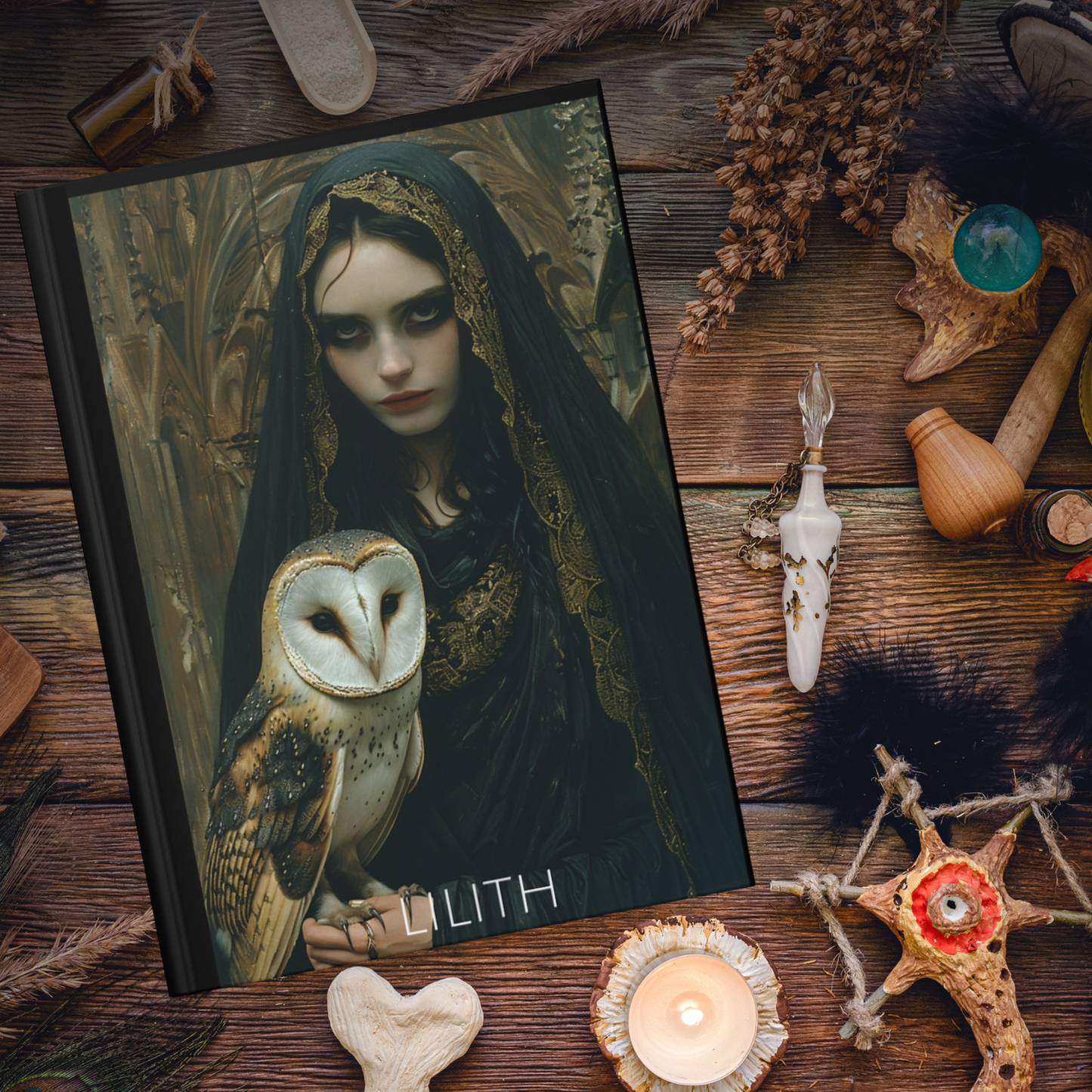 Lilith Goddess Hardcover Notebook