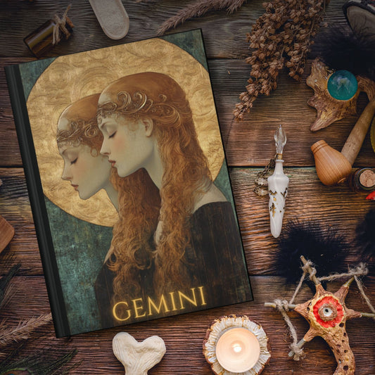 Gemini Zodiac Hardcover Journal
