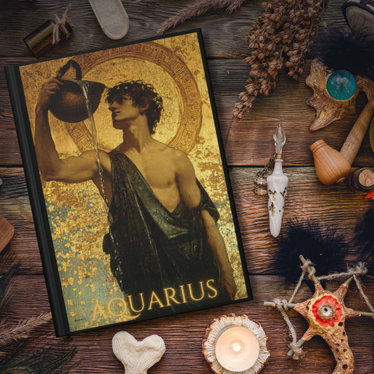 Aquarius Zodiac Hardcover Journal
