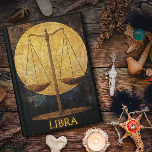 Libra Zodiac Hardcover Journal