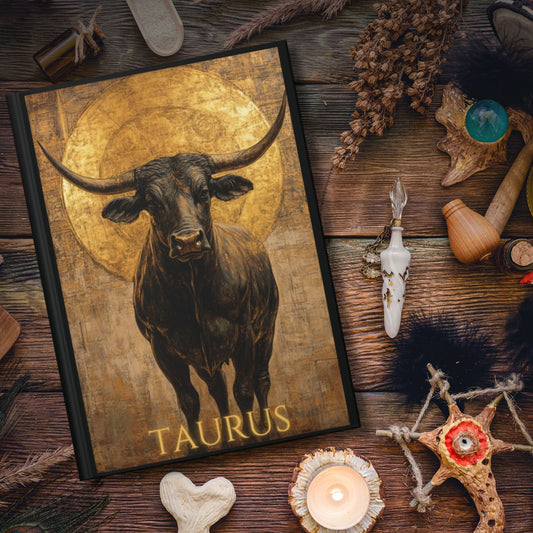 Taurus Zodiac Hardcover Journal