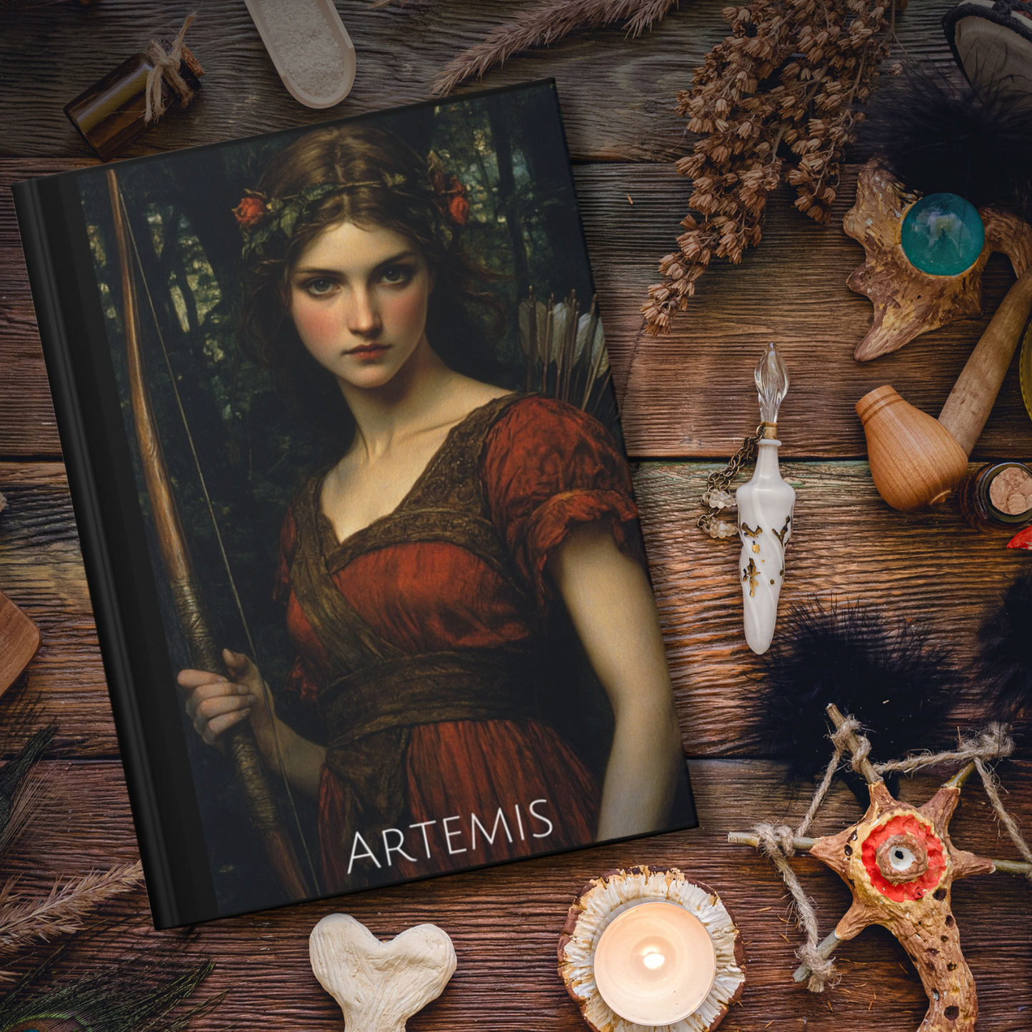 Artemis Greek Goddess Hardcover Journal