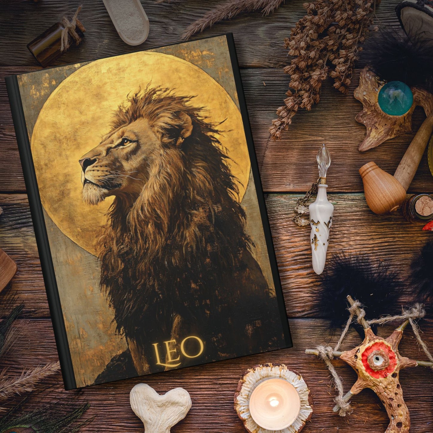 Leo Zodiac Hardcover Journal