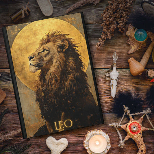 Leo Zodiac Hardcover Journal