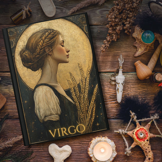 Virgo Zodiac Hardcover Journal