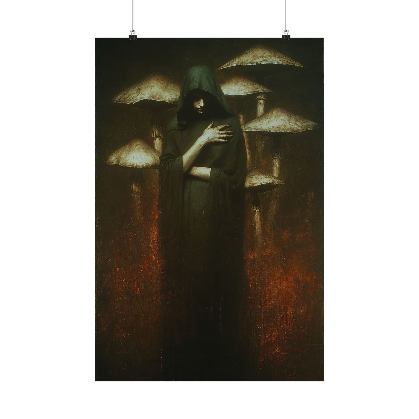 Mushroom Priestess Art Print