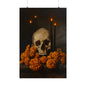 Skull and Marigolds Art Print