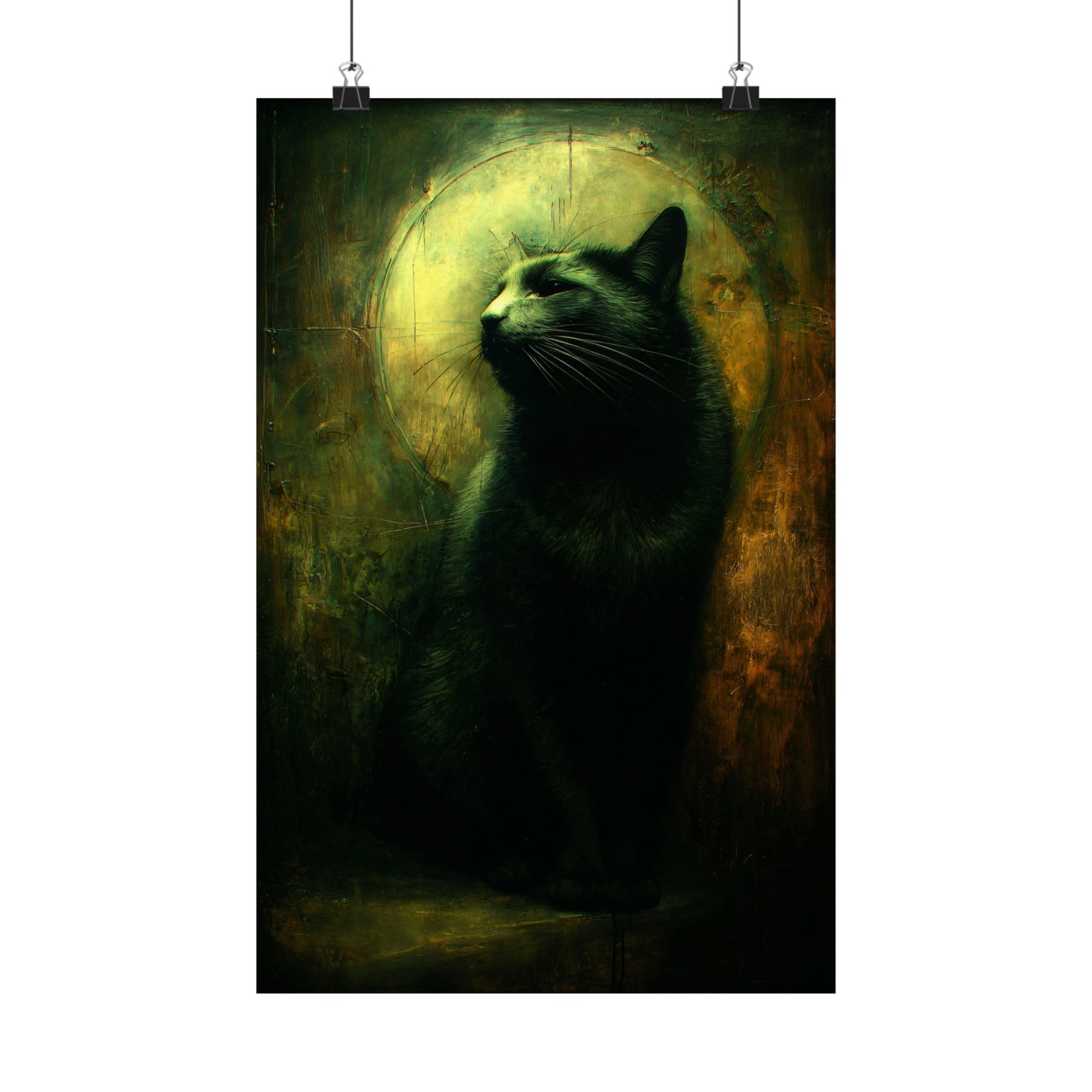 Cat Witch Familiar Art Print