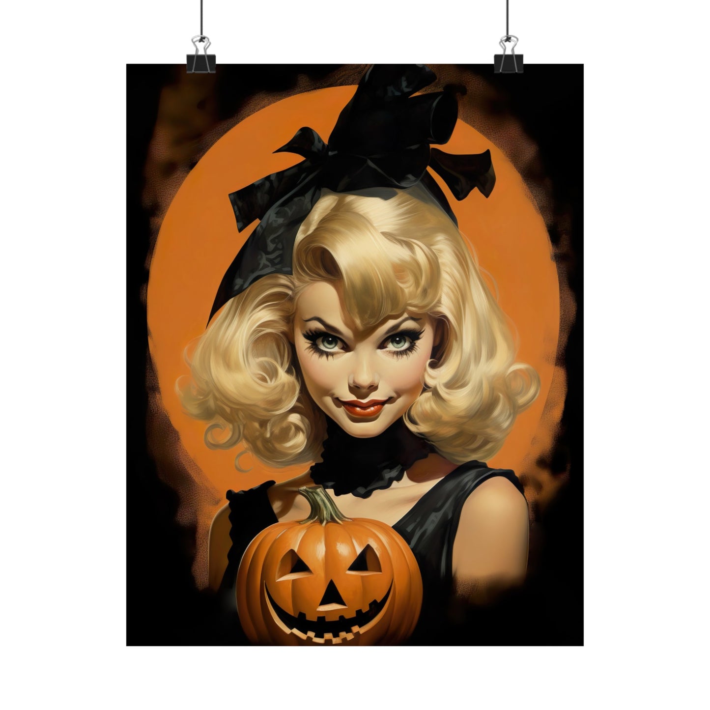 Halloween Pinup Art Print