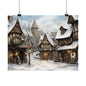 Yuletide Village Art Print