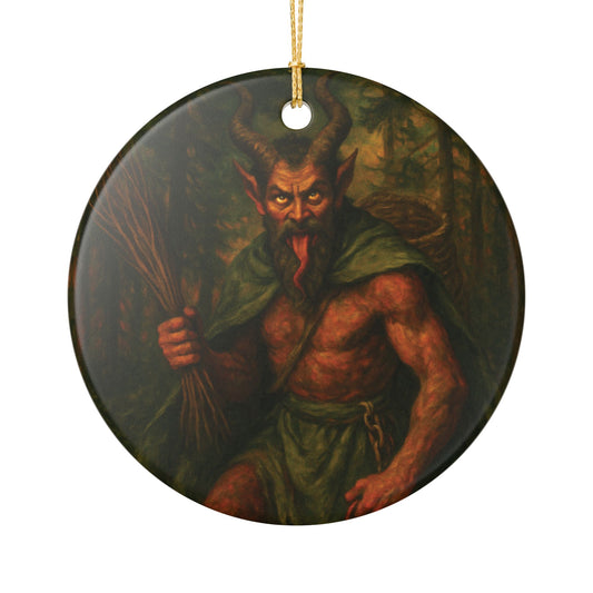 Krampus Ceramic Christmas Ornament