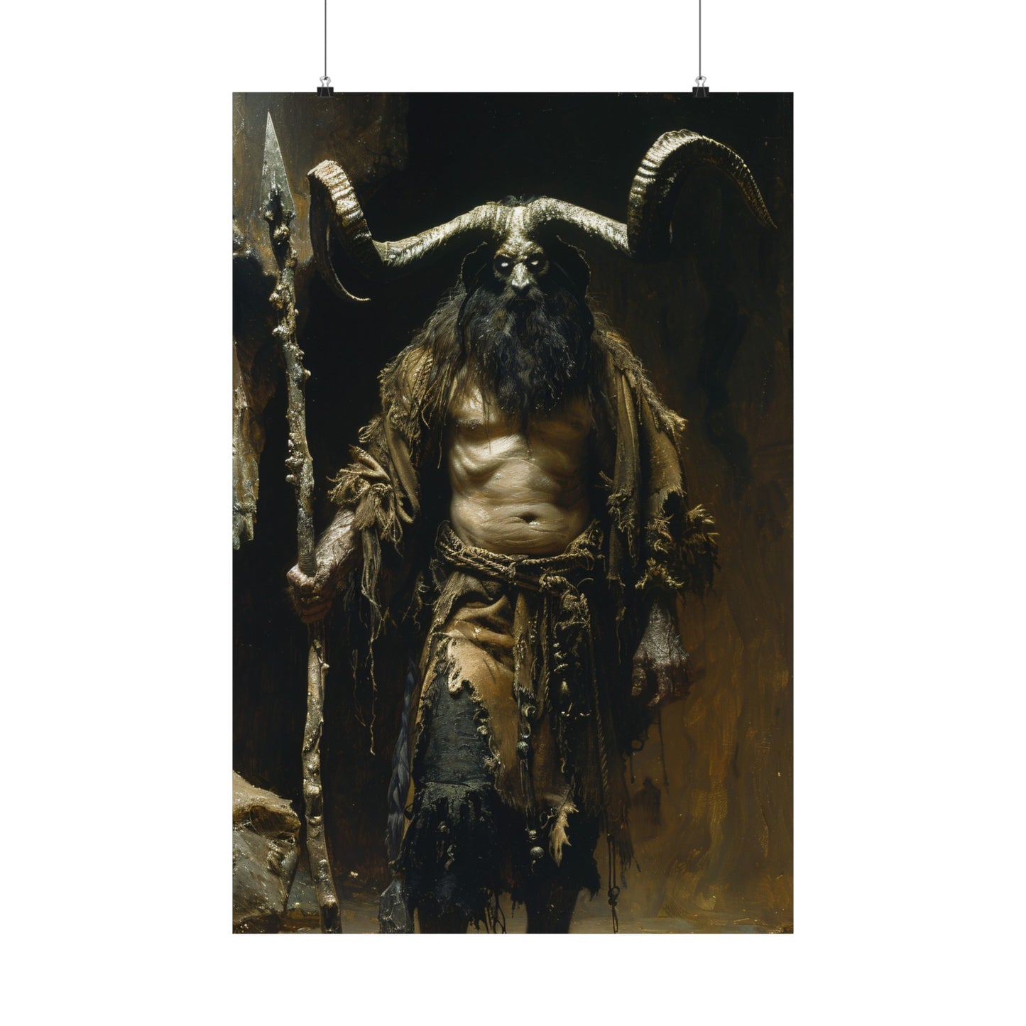 Krampus the Yuletide Demon Art Print