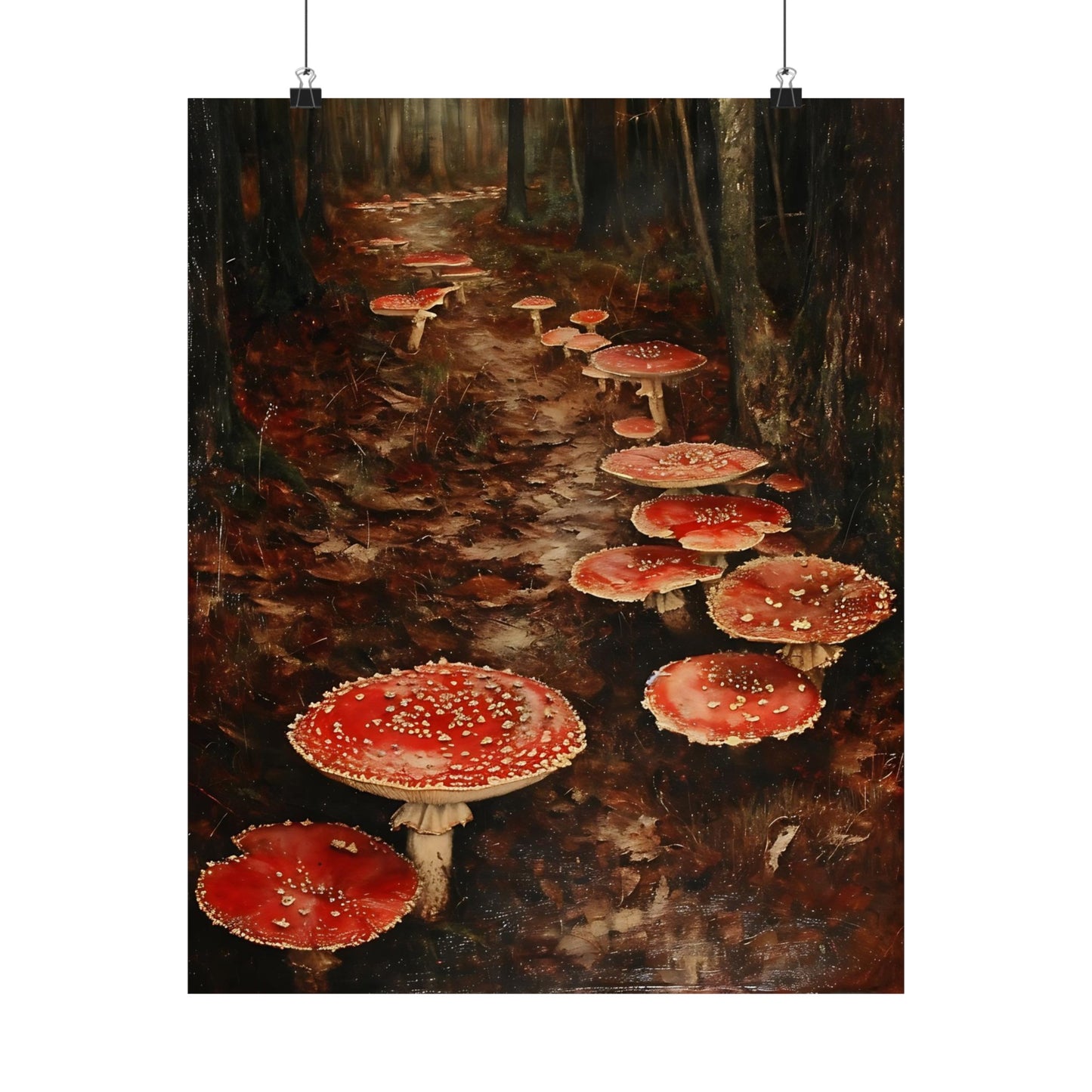 Mushroom Trail Art Print