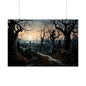 Haunted Cemetery Art Print