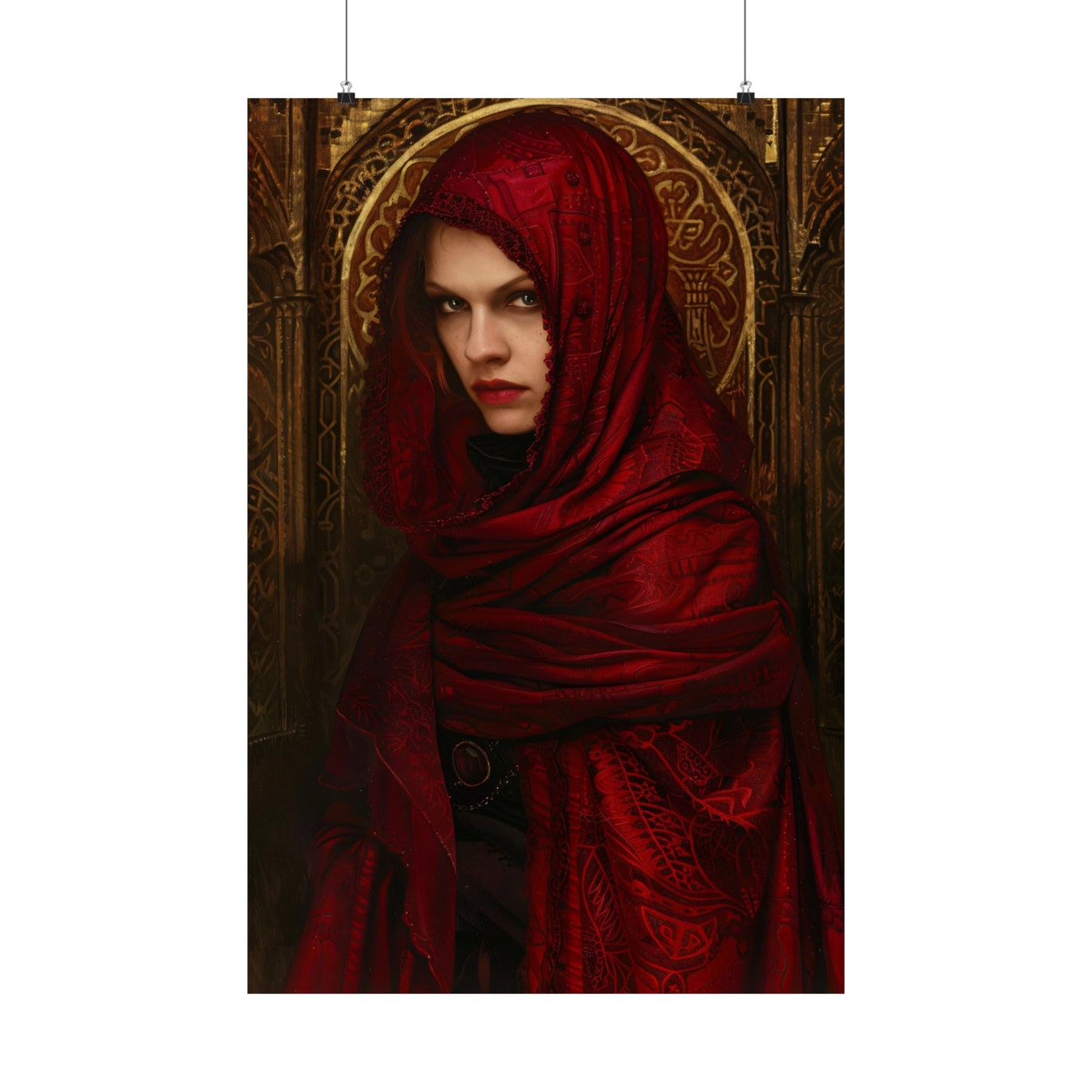 Crimson Priestess Art Print