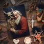 Santa Icons Greeting Cards