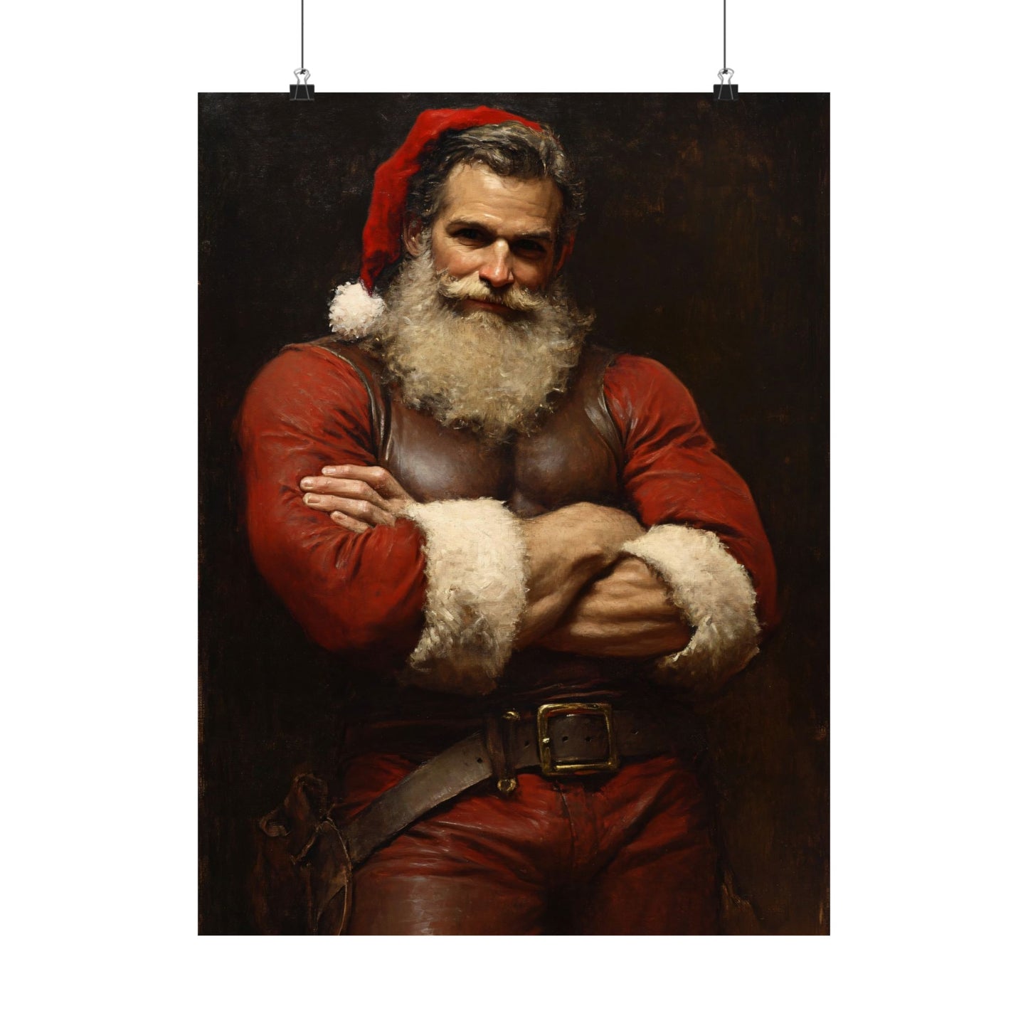 Sexy Santa Claus Art Print