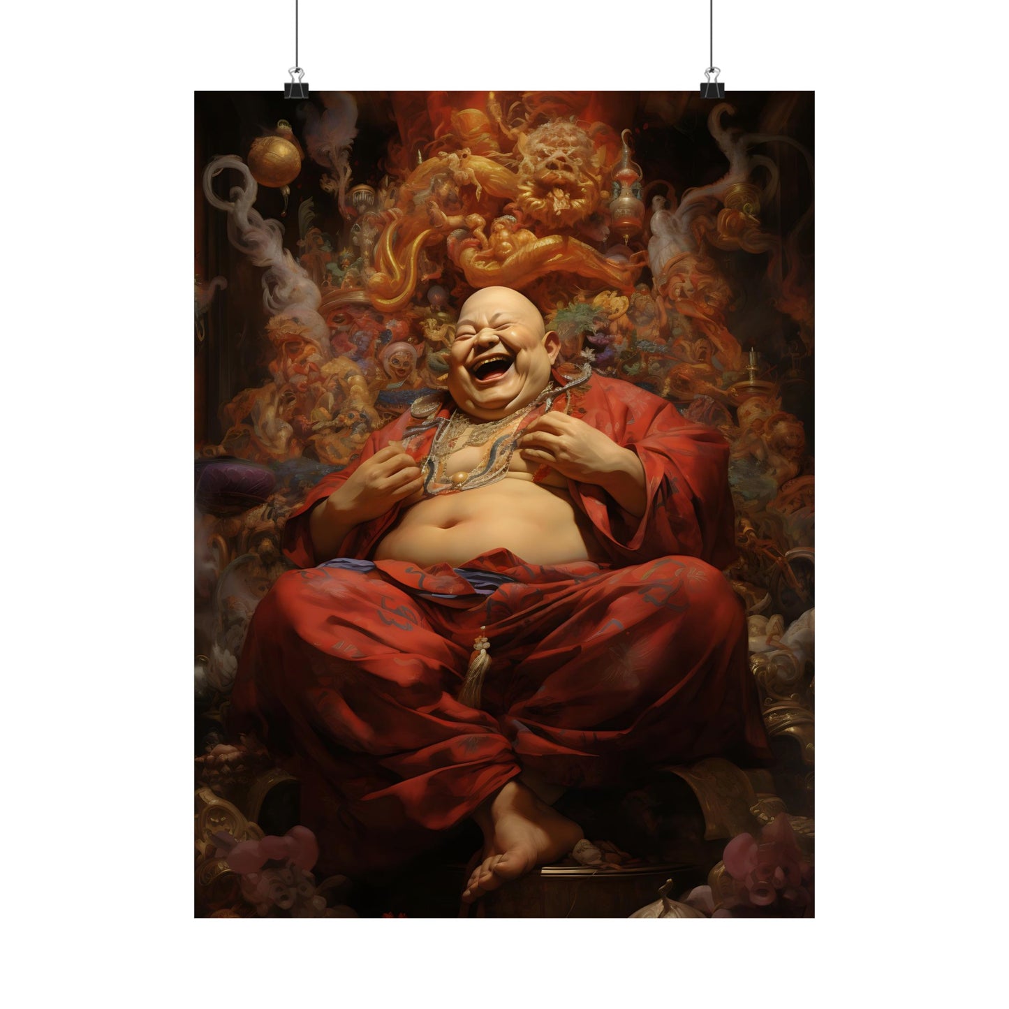 Hotei Buddha Art Print