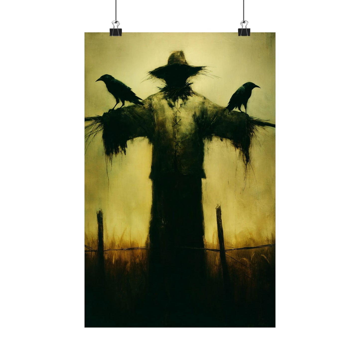 Creepy Scarecrow Art Print