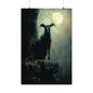 Black Goat Art Print - Witch Familiar Series