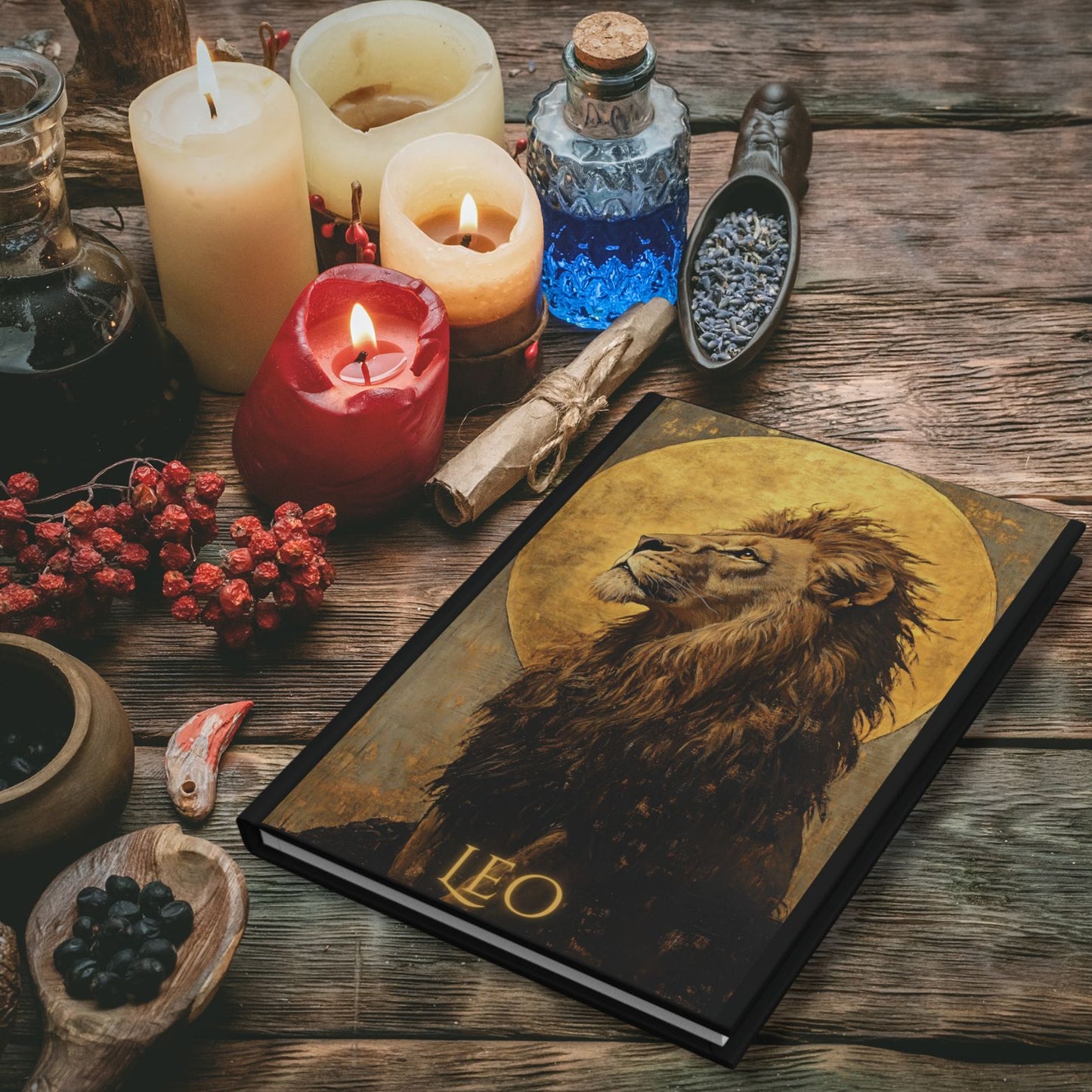 Leo Zodiac Hardcover Journal