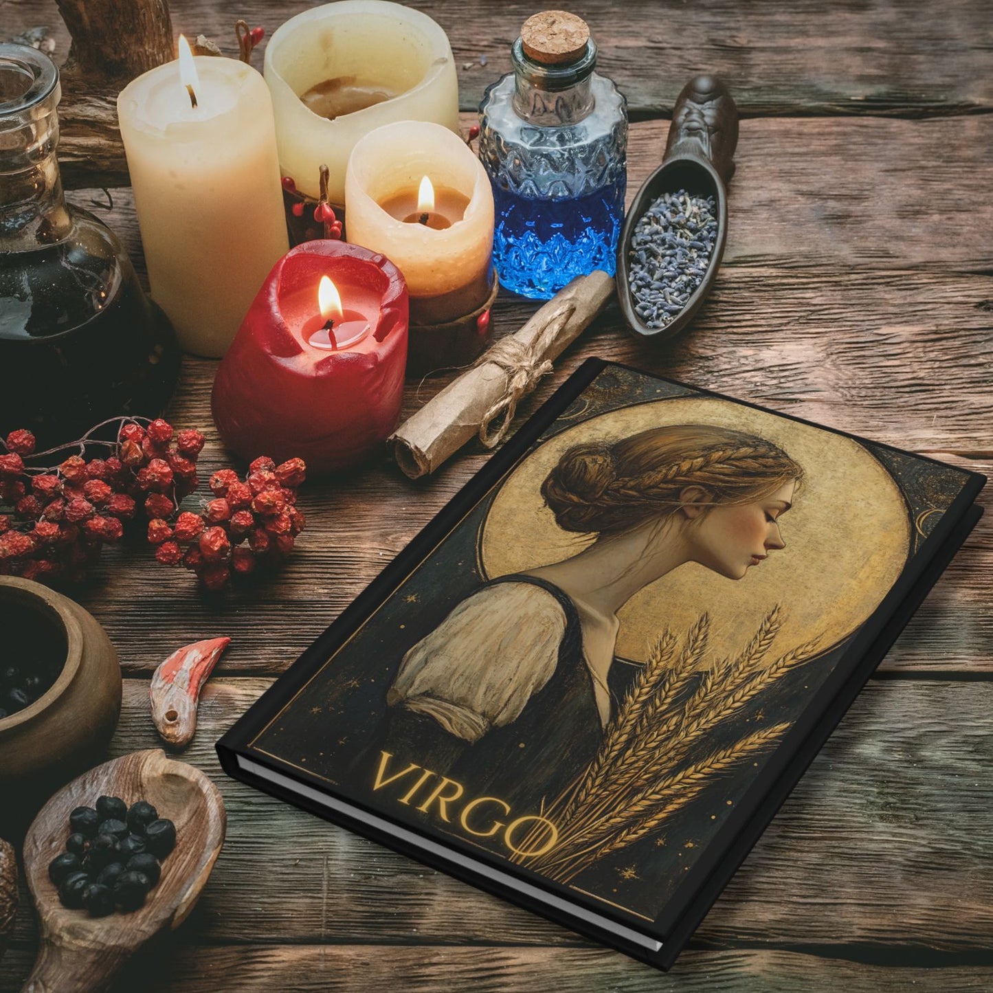 Virgo Zodiac Hardcover Journal