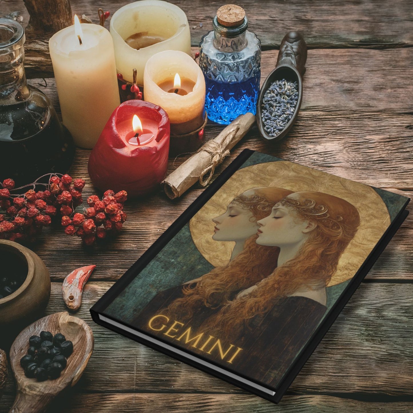 Gemini Zodiac Hardcover Journal