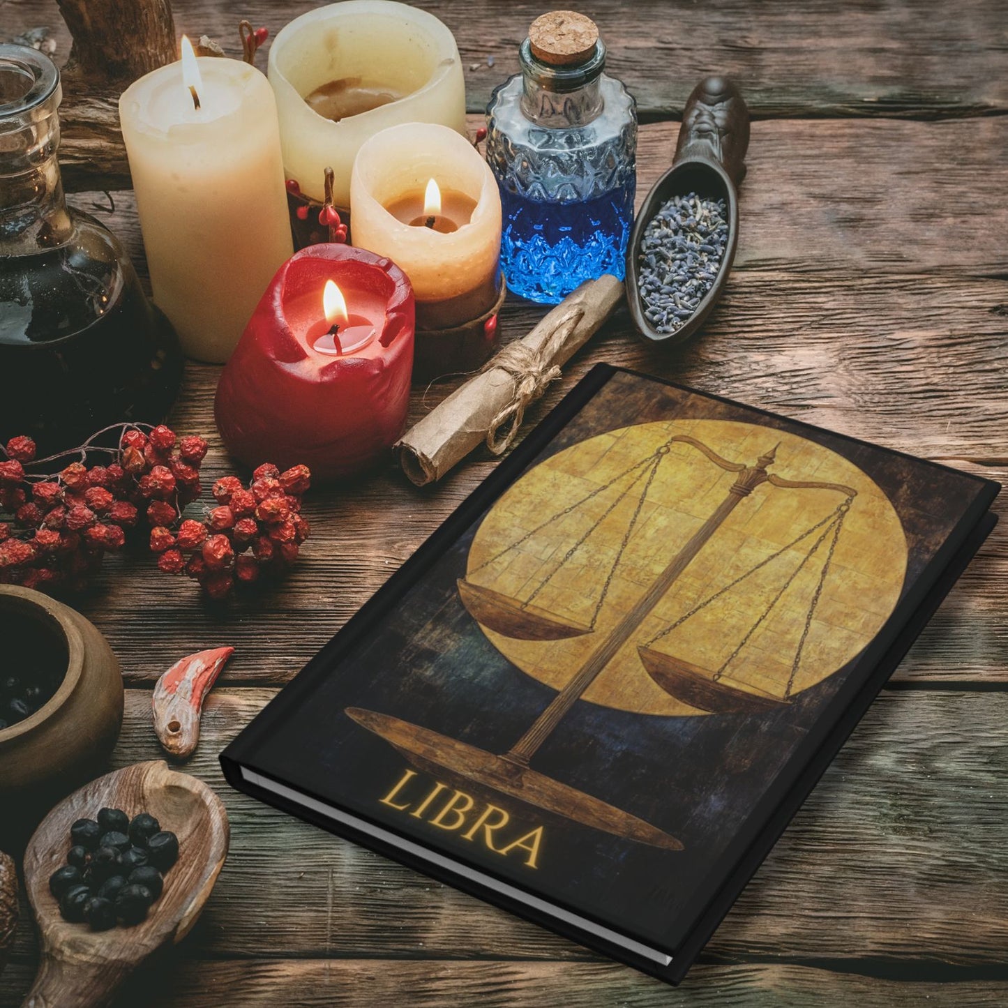 Libra Zodiac Hardcover Journal
