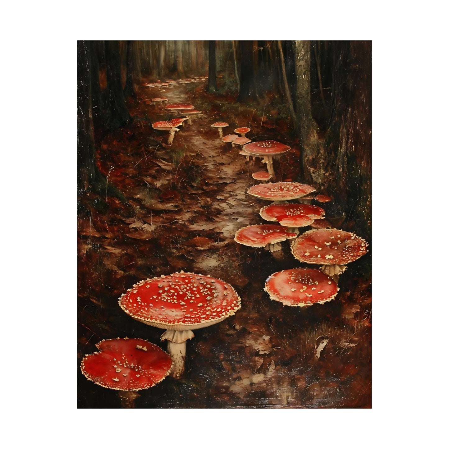 Mushroom Trail Art Print