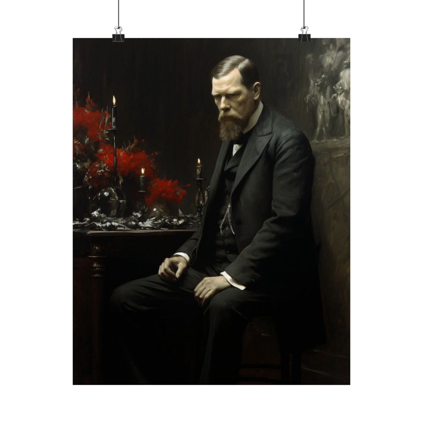 Bram Stoker Dracula Author Art Print