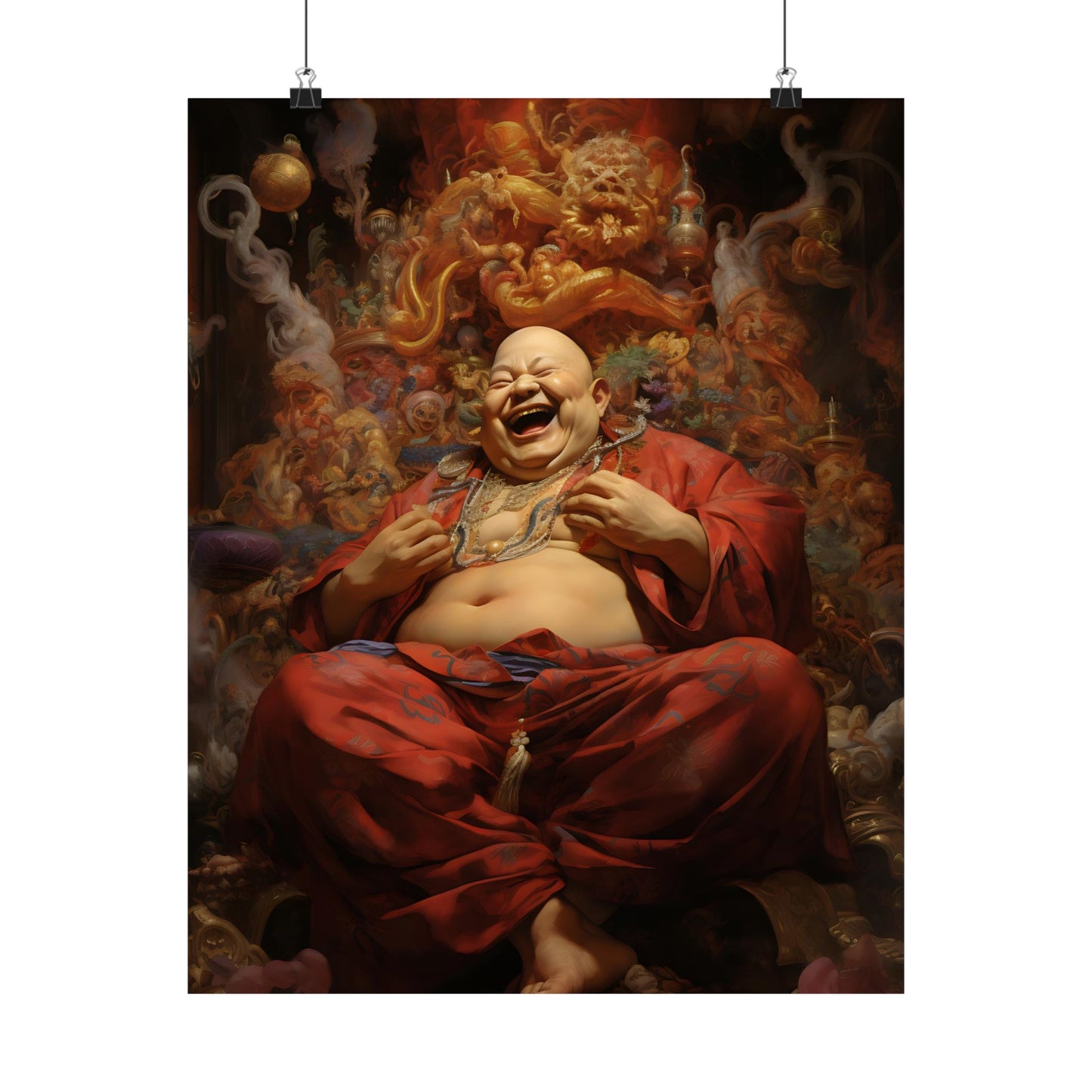 Hotei Buddha Art Print