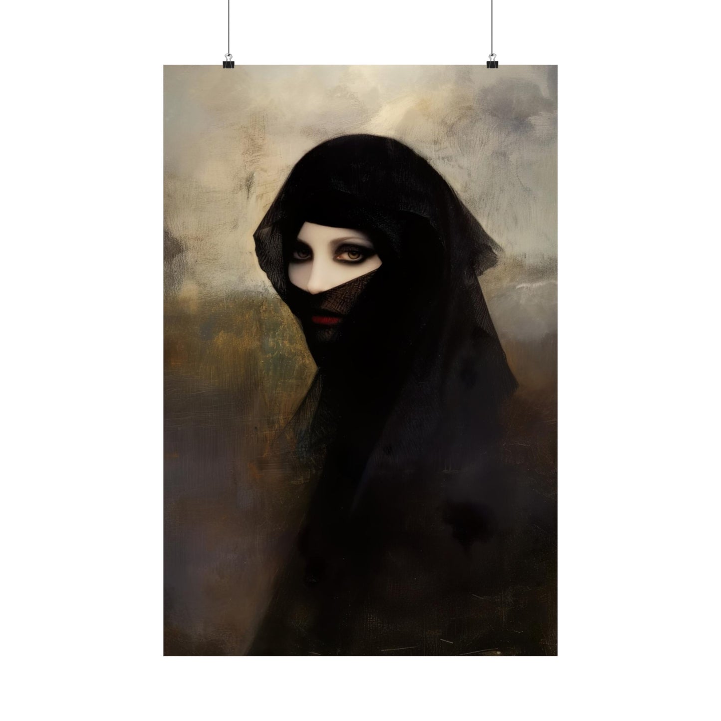 Lady in Black Art Print