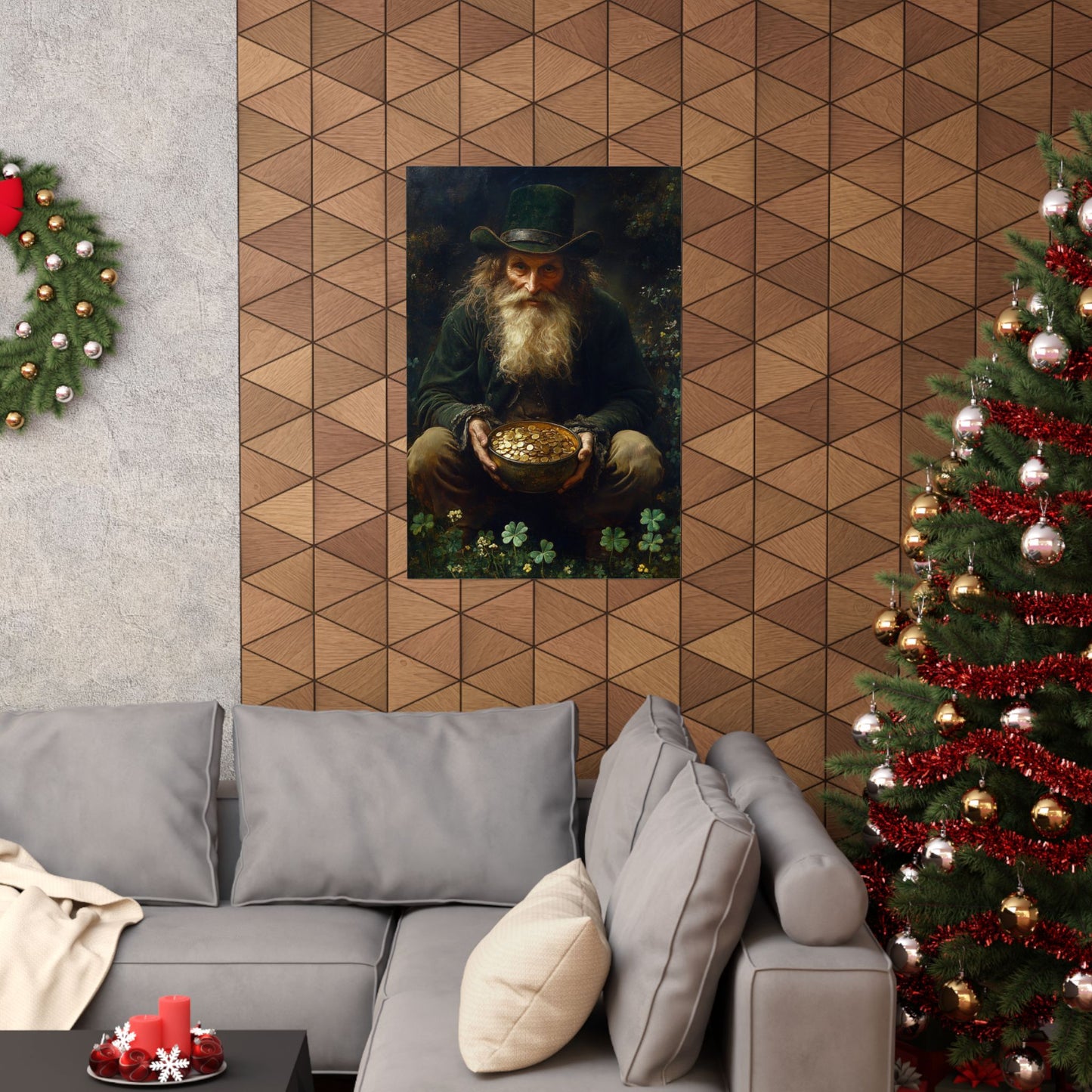 Leprechaun Pot of Gold Art Print