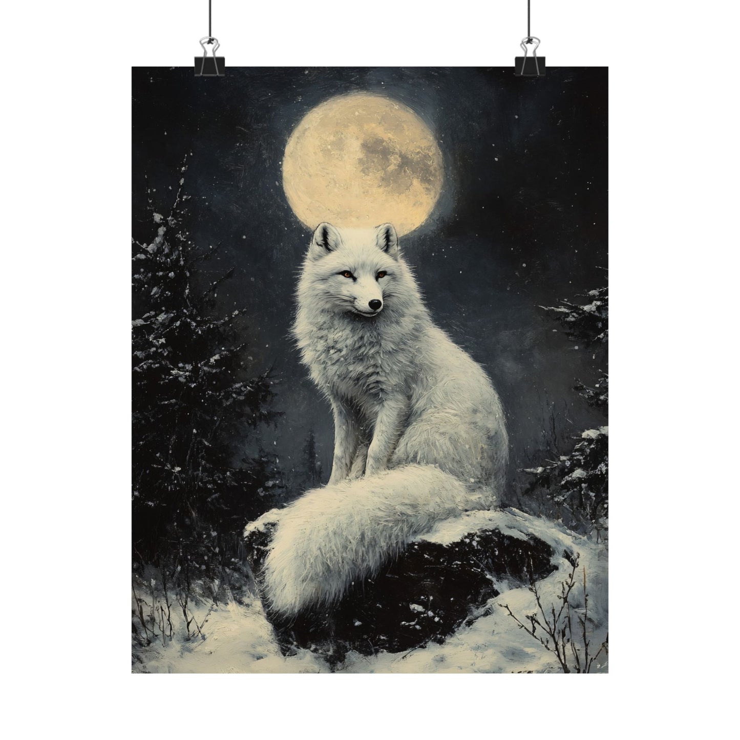 Arctic Fox Art Print