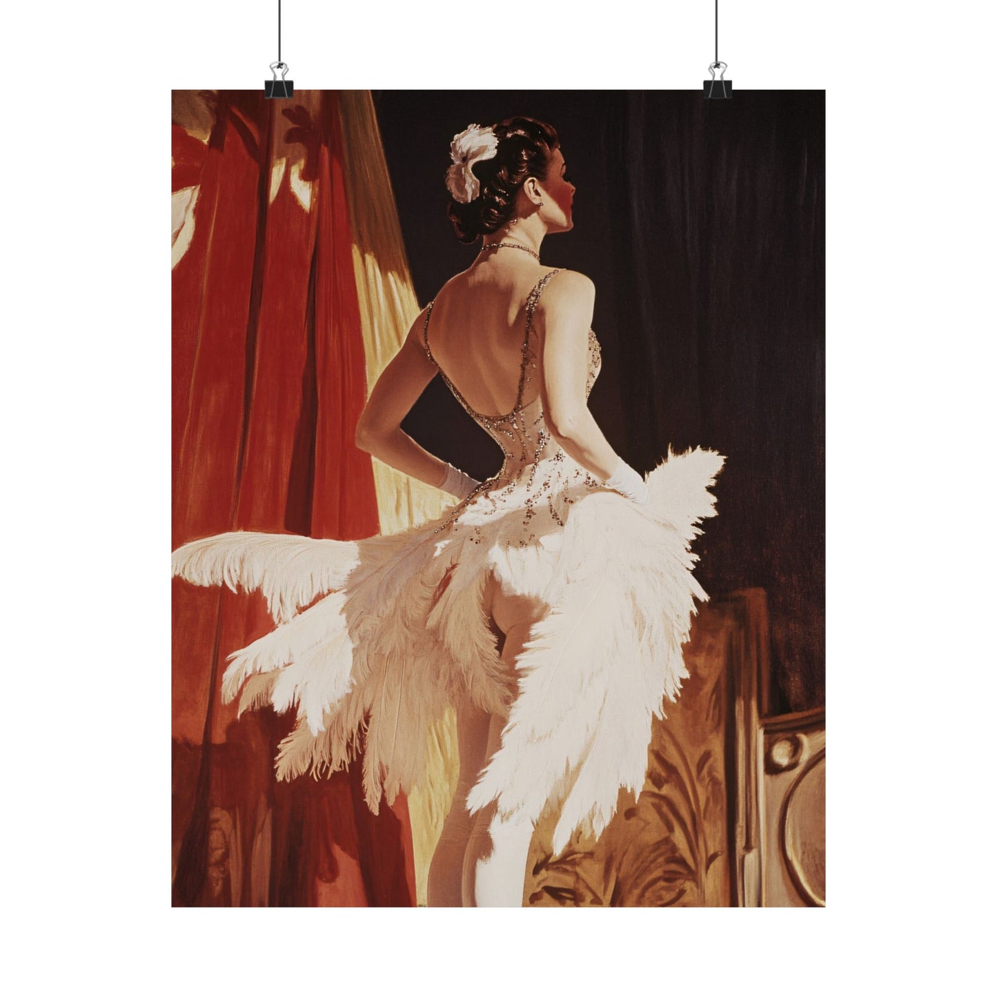Burlesque Dancer Art Print