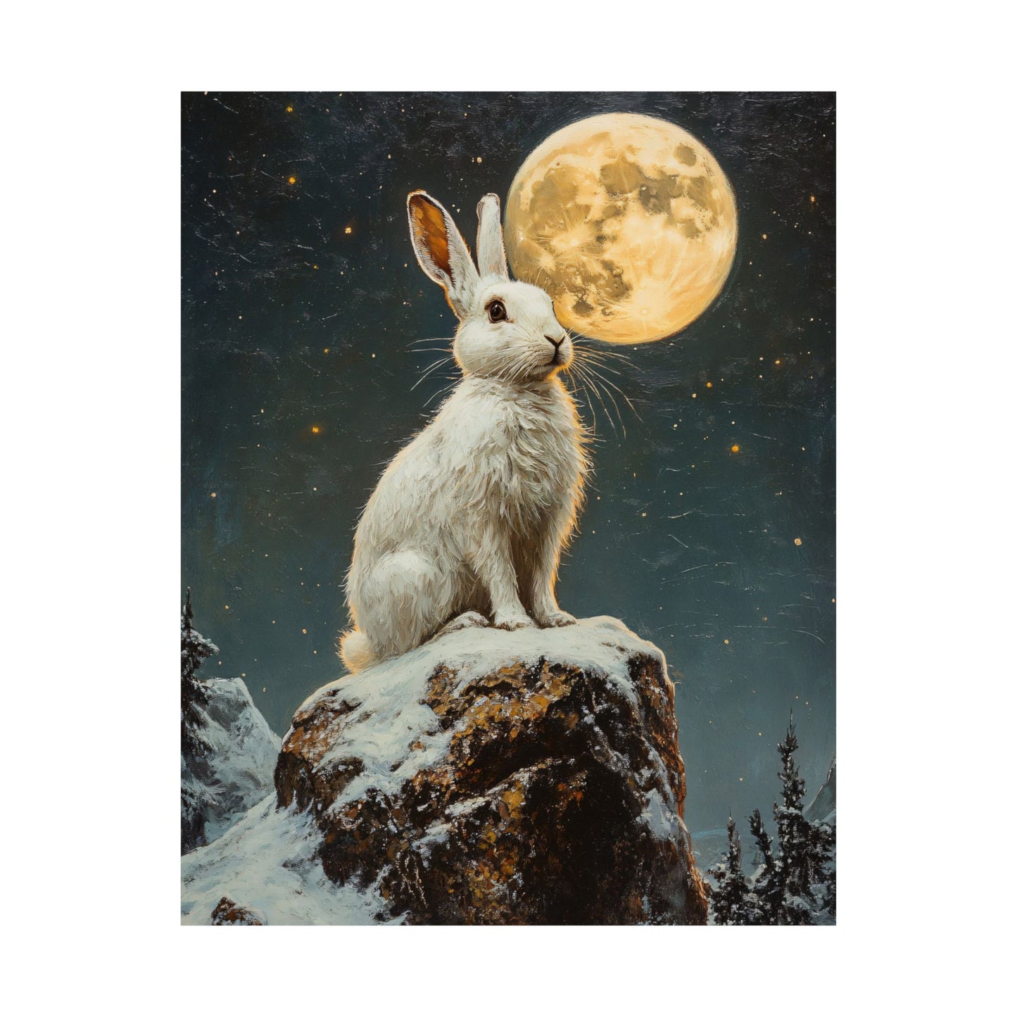 Snow Bunny Art Print