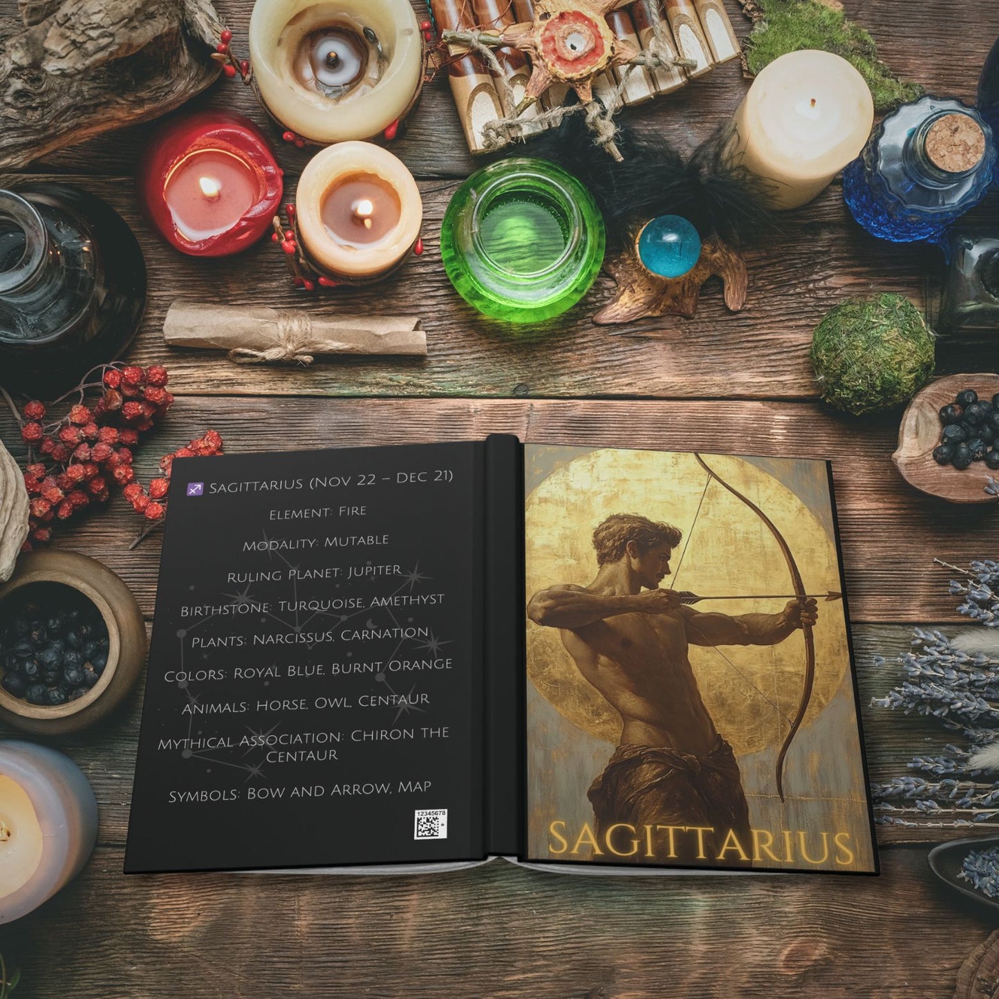 Sagittarius Zodiac Hardcover Journal