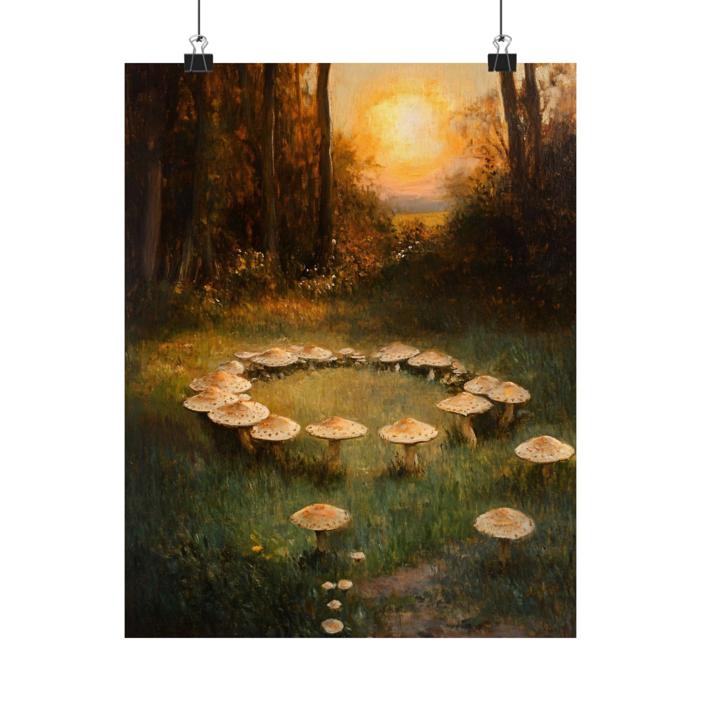 Fairy Ring Mushroom Print