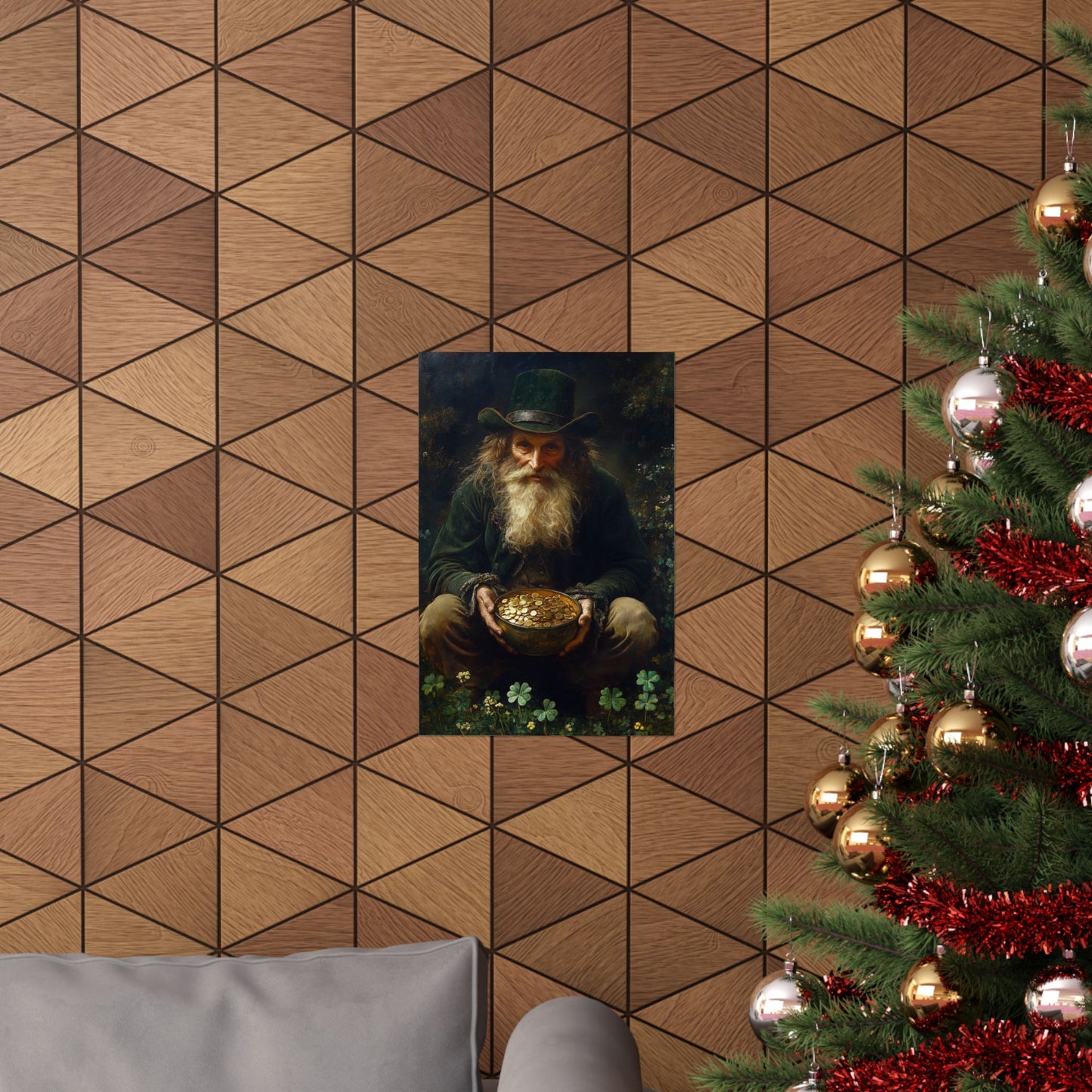 Leprechaun Pot of Gold Art Print