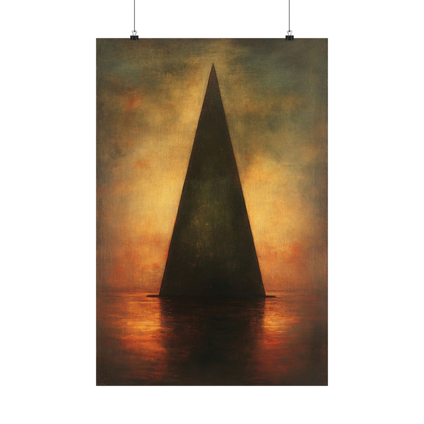 Black Obelisk Art Print