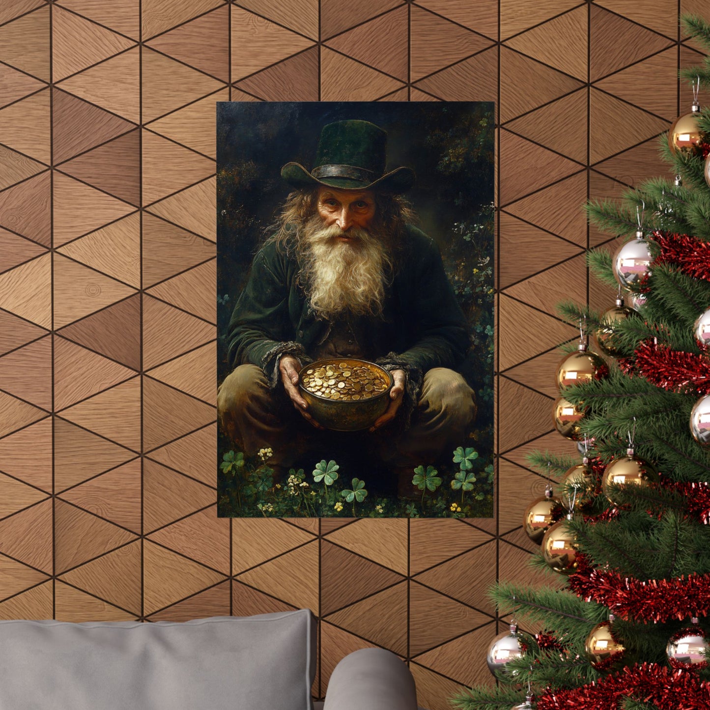 Leprechaun Pot of Gold Art Print