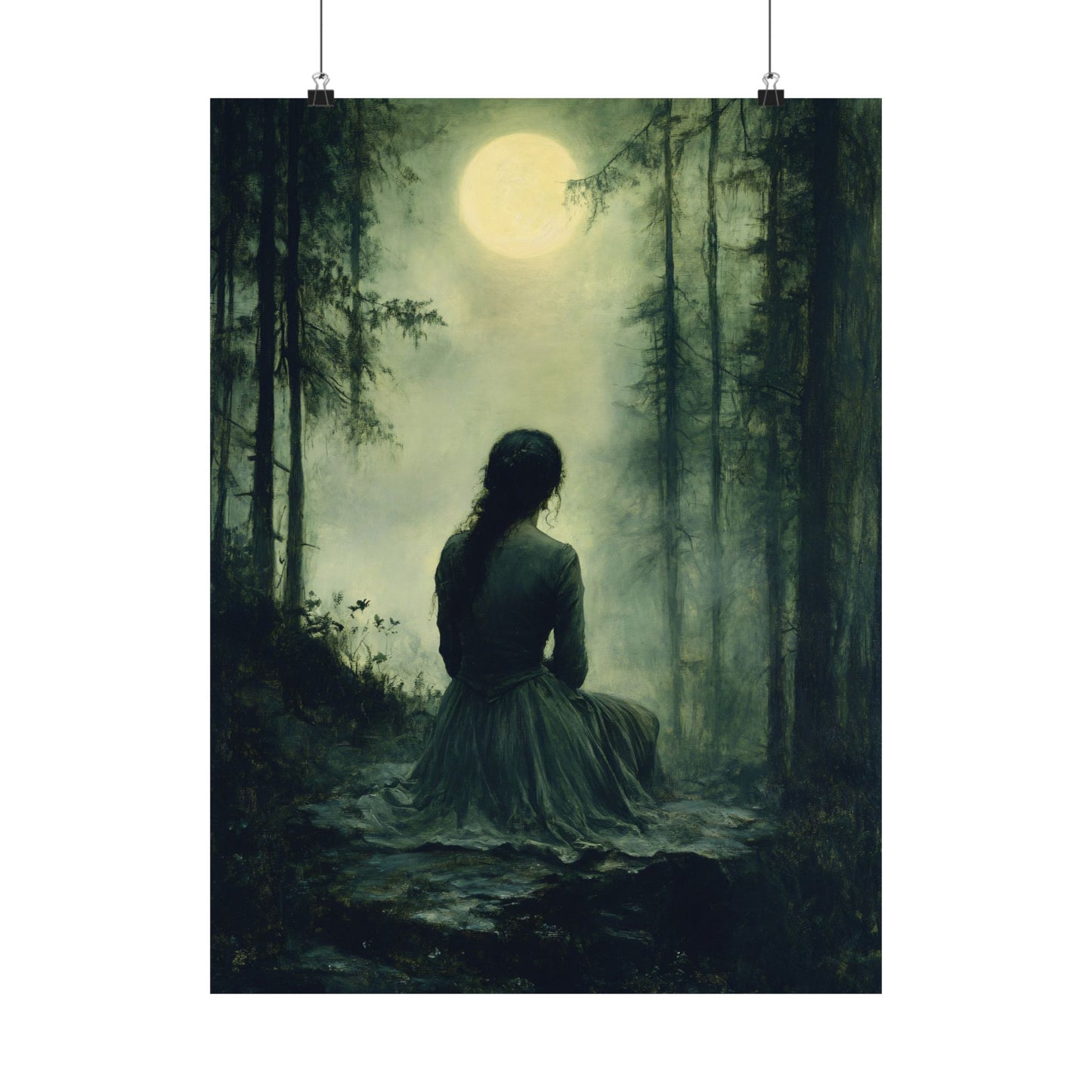 Moon Gazing Art Print