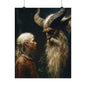 Krampus and the Fearless Child Art Print
