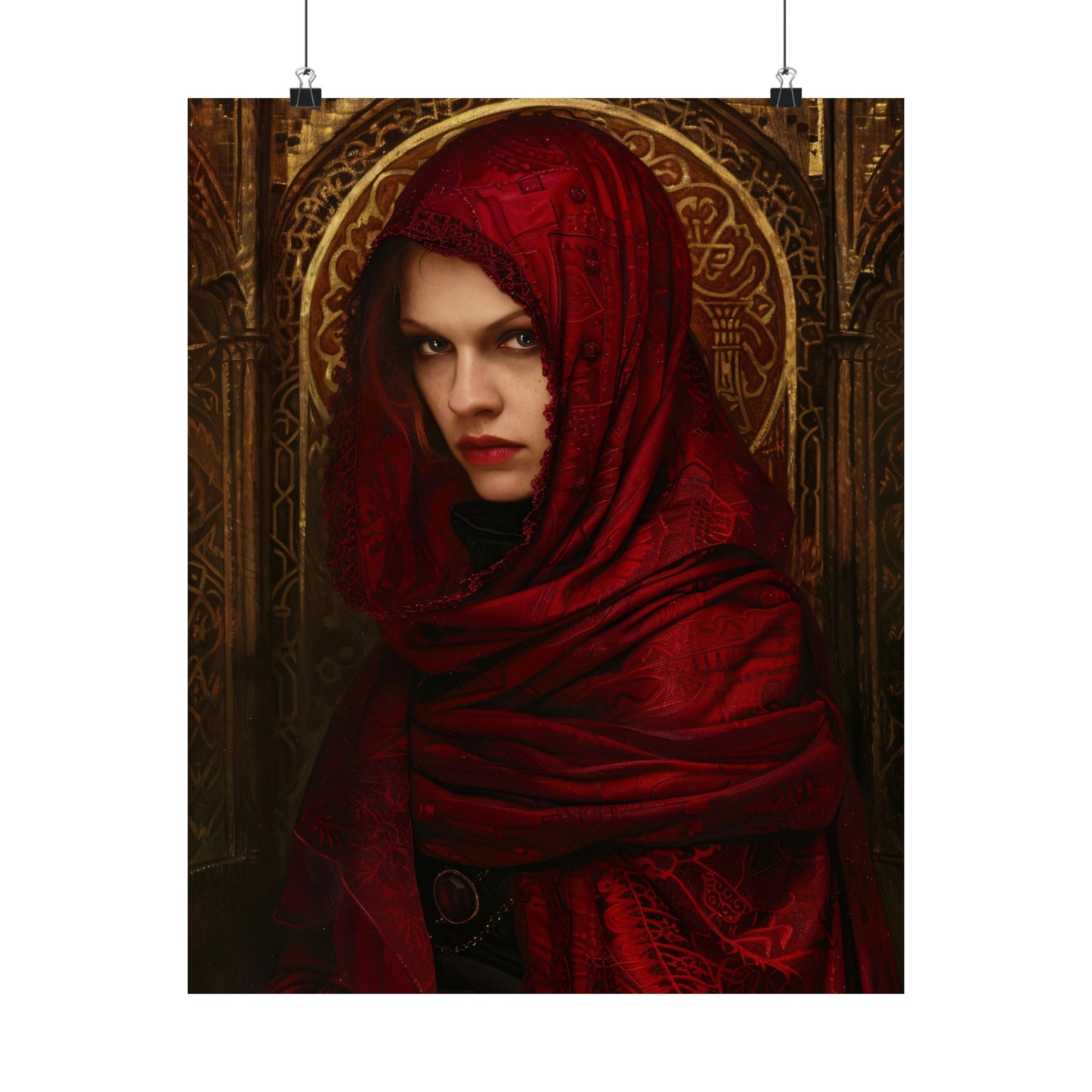 Crimson Priestess Art Print