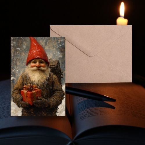 Gnome Scandi Christmas Greeting Cards