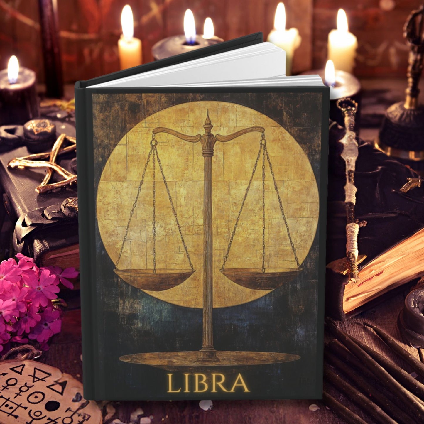 Libra Zodiac Hardcover Journal